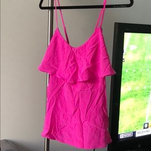 Illy pulitzer pink silk top